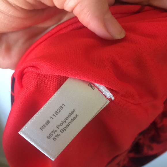 Ruched Venus stretch dress NWOT poppy red - Picture 7 of 8